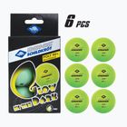 Donic-Schildkröt Glow In The Dark Poly 40+ 6pcs leuchtende Tischtennisbälle.