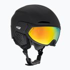 Alpina Alto Q-Lite schwarz matt/goldener Spiegel Skihelm