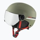Skihelm Kinder Alpina Zupo Visor Q-Lite olive/ red matt