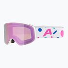 Skibrille Kinder Alpina Fernie Q-Lite white/confetti matt