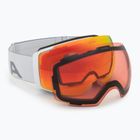 Skibrille Alpina Falera Mag Q-Lite white matt/red/pink