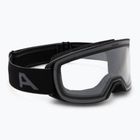 Skibrille Alpina Nakiska black matte/clear
