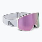 Skibrille Kinder Alpina Fernie Q-Lite white matt/rose