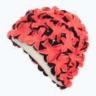Schwimmkappe Damen Fashy Flowers red / black