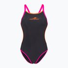 Einteiler Badeanzug Damen aquaFeel Training V-Back gray / smoke