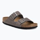 Schlappen BIRKENSTOCK Arizona Soft Footbed Oiled Leather Narrow iron