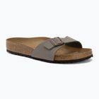Damenpantoletten BIRKENSTOCK Madrid Birkibuc Regular stone