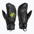 Kinder-Skihandschuhe LEKI WCR C-Tech 3D Junior Mitt black/ice lemon