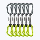 EDELRID Pure 6-teiliges Kletterexpress-Set. 10 cm Schiefer/Oase