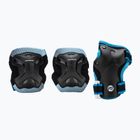 Powerslide Kids Pro Set schwarz/blaue Kinderschützer