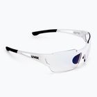 UVEX Sportstyle 803 Race S V weiß/verspiegelt blau Fahrradbrille 53/2/002/8803