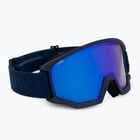 Skibrille UVEX Athletic FM navy matt/mirror blue green