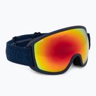 Skibrille UVEX Topic navy matt/mirror rainbow rose