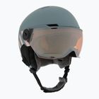 Skihelm Kinder UVEX Rocket Visor Jr rhino/blush matt/mirror silver/lasergold lite