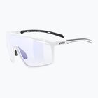 UVEX Mtn Perform V weiß matt/verspiegelt blau Sonnenbrille 53/3/038/8803