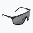 UVEX Mtn Perform schwarz matt/verspiegelt silberne Sonnenbrille