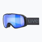 UVEX Xcitd CV Skibrille schwarz matt/verspiegelt blau grün