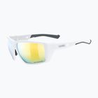 Sonnenbrille UVEX Mtn Venture CV white matte/mirror gold