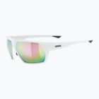 UVEX Sportstyle 238 weiß matt/verspiegelt rosa Sonnenbrille