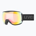 UVEX Downhill 2100 V Skibrille schwarz matt/verspiegelt Regenbogen klar