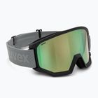 Skibrille UVEX Athletic CV black matte/mirror opal colorvision yellow