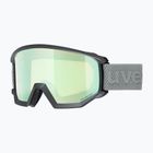 Skibrille UVEX Athletic CV black matte/mirror opal colorvision yellow
