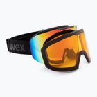 Skibrille UVEX Evidnt Attract V + case black matt/mirror rainbow clear