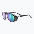 UVEX Sonnenbrille MTN Classic Pure schwarz matt/grün verspiegelt