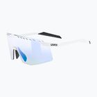 UVEX Pace Stage V weiß matt/verspiegelt blau Sonnenbrille