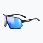 UVEX Sportstyle 237 CV schwarz matt/verspiegelt blau Sonnenbrille