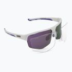 UVEX Axos Set weiß matt/verspiegelt lila/klar Sonnenbrille