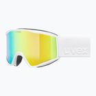 Skibrille UVEX Blast FM S2 white matt/mirror green