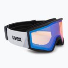 Skibrille UVEX Blast FM black matt/mirror blue