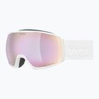 Skibrille UVEX Victorious FM S1 white matt/mirror rose