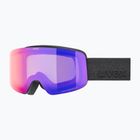 Kinder-Skibrille UVEX Pwdr FM black matt/mirror ruby/green/clear