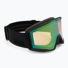 Skibrille Uvex Blast V black matt/vario green mirror