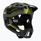 Kinder-Fahrradhelm UVEX React Fullface Jr dark olive matt