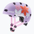 Kinderhelm UVEX Kid 4 Style flower lilac matte