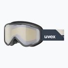 Kinder-Skibrille UVEX Speedy Nova FM S2 black matt/mirror silver