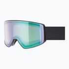 Skibrille UVEX Scenic P S0-S4 black matt/mirror green/pola