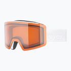 Skibrille UVEX Ignite LG S2 white matt/orange