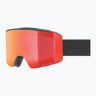 Skibrille UVEX Ignite FM S3 black matt/mirror red