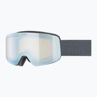 Kinder-Skibrille UVEX Pwdr FM Jr S2 black matt/mirror sapphire