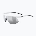 Sonnenbrille UVEX Aerios Small V white matt/smoke