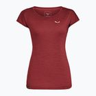 Salewa Puez Melange Dry syrah melange Frauen-T-Shirt