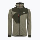 Herren-Trekking-Sweatshirt Salewa Puez 2 Dry Hood FZ dunkeloliv melange
