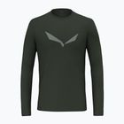 Salewa Solidlogo Dry Herren Trekking-Longsleeve dunkeloliv