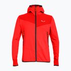 Trekking Sweatshirt Hoodie Herren Salewa Agner Hybrid PL/DST FZ flame melange