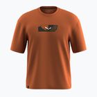 Herren Salewa Eagle Hybrid Lose T-shirt bombay braun
