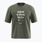 Herren Salewa Eagle Outside Lose verblasst grünes T-Shirt